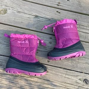 KAMIK Girls Winter Snow Boots Baby 6 Pink